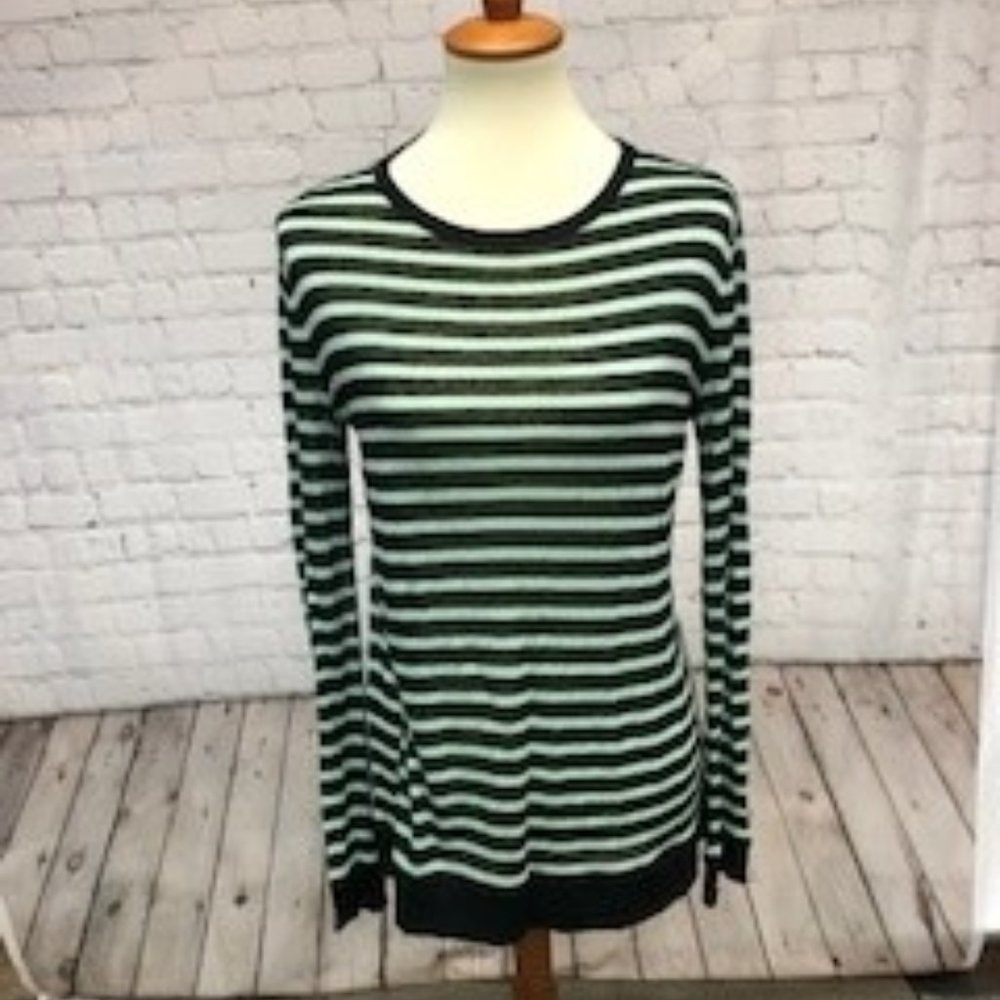 T by Alexander Wang- Light weight pinstripe Mint green and Navy
